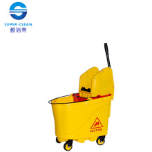 Down-Press Double Mop Wringer Trolley (B-046B)